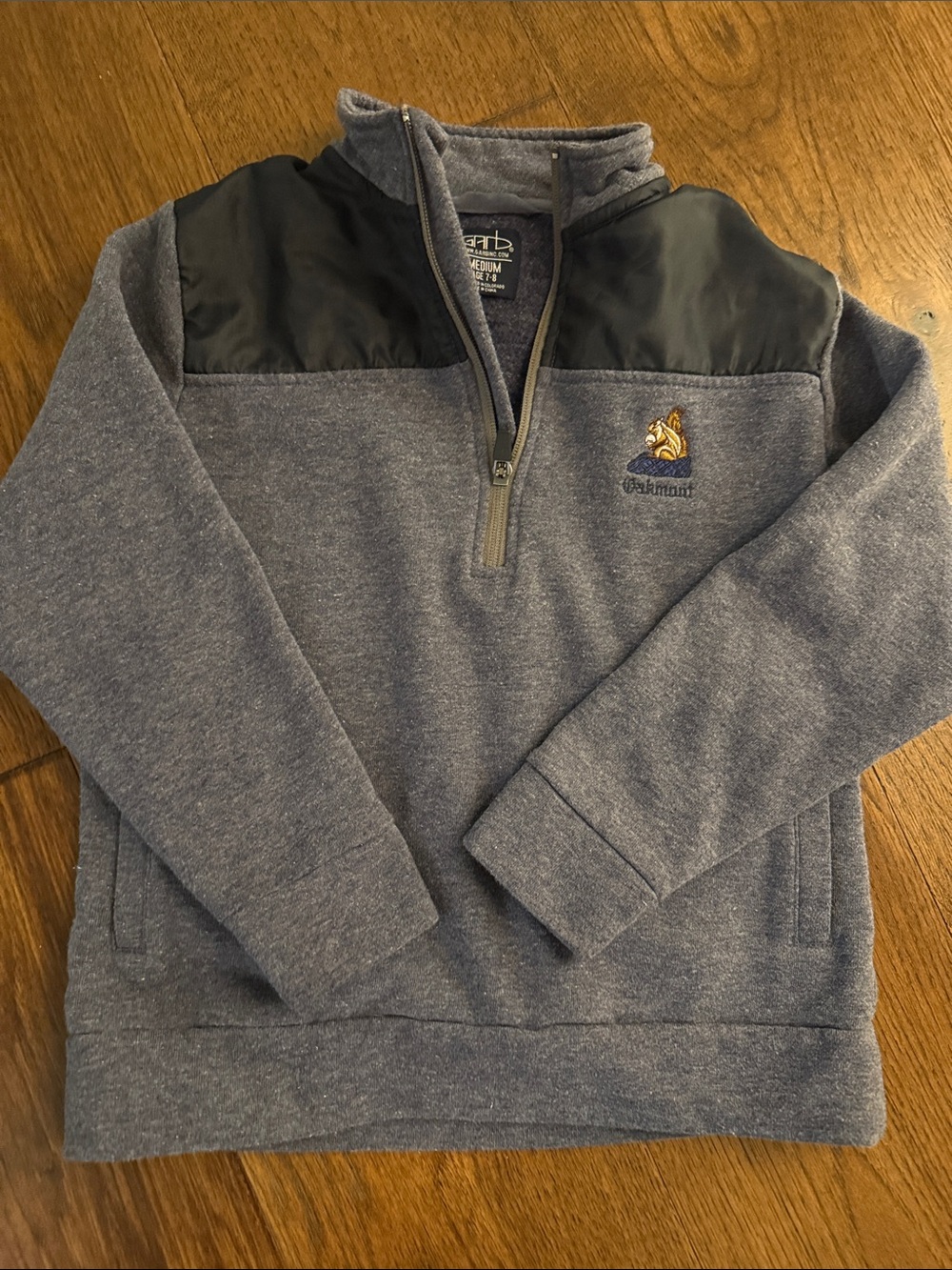Boy’s GARB (Oakmont) Heather Gray Quarter-Zip Pullover Sweater